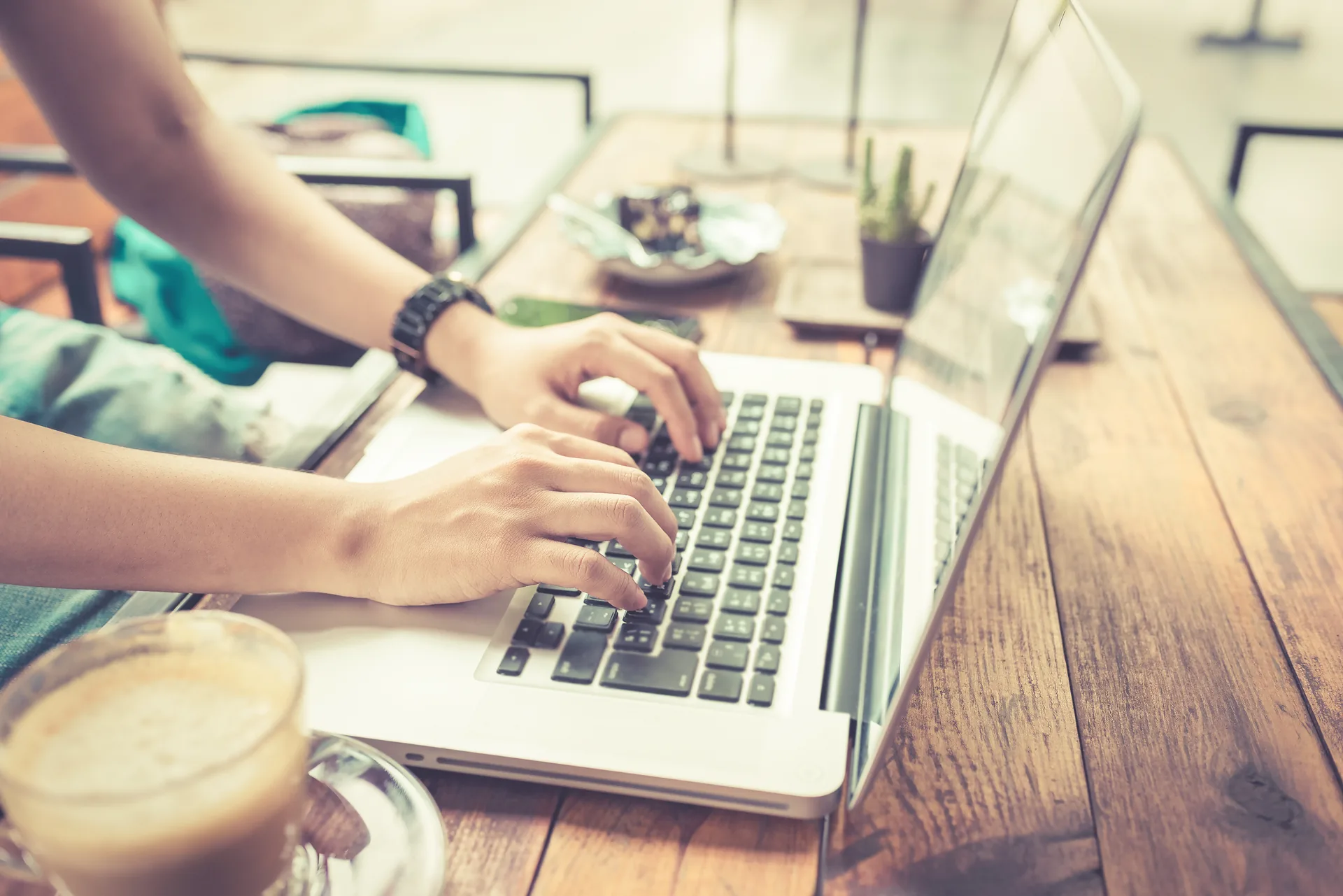 Remote work on a MacBook